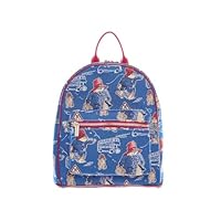 Signare Paddington Bear Blue Tapestry Fashion Backpack Daypack Rucksack Handbag | One Size 26cm (W) x 28cm (H) x 14cm (D) | Eco Friendly Lightweight Spacious Bag | Travel Hiking Work Holiday Accessory
