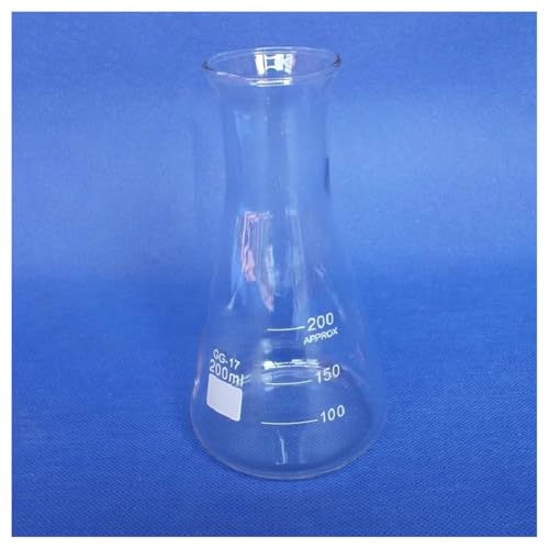 Erlenmeyer 200 ml en verre de laboratoire à haute stabilité thermique