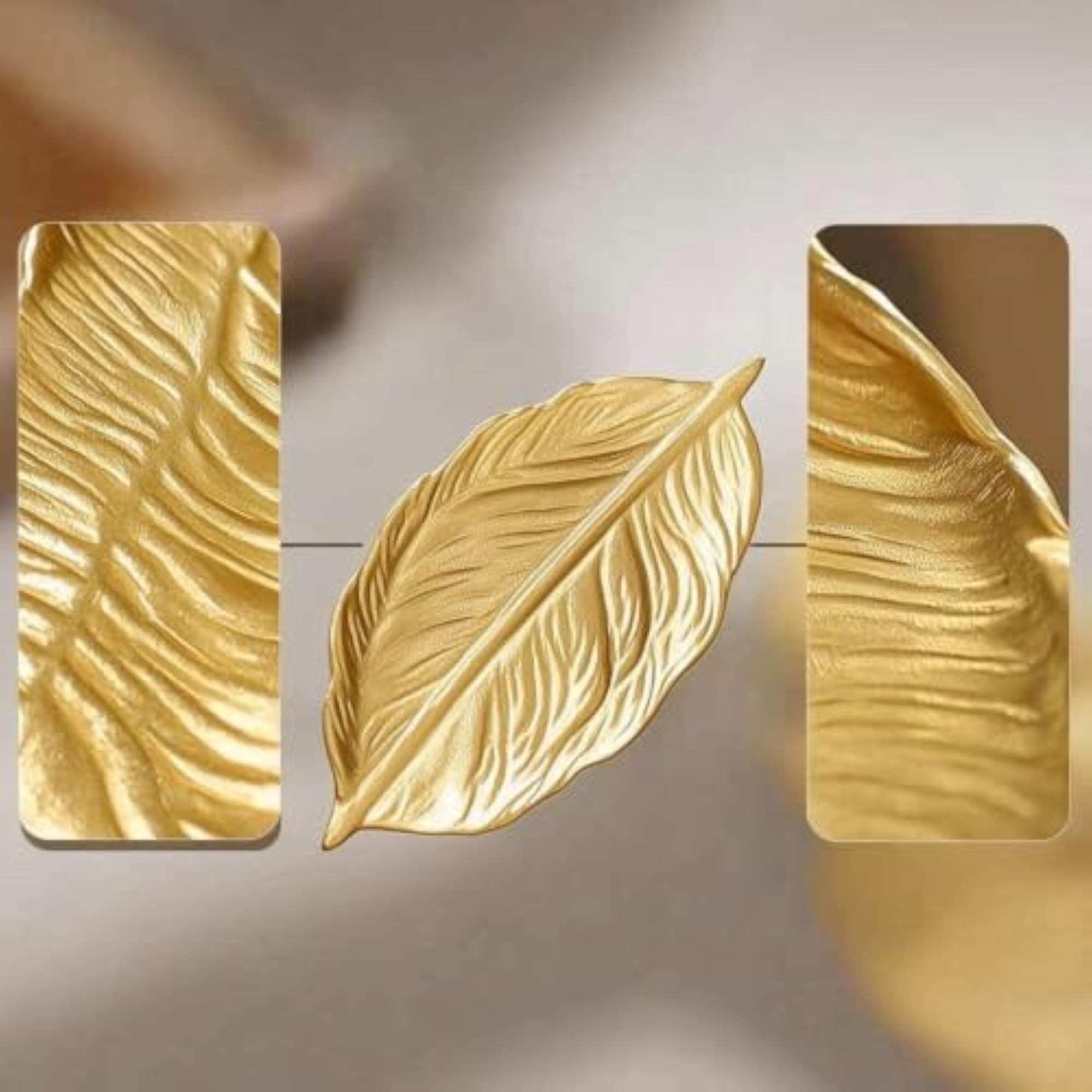 Lustrous Gold Embossed Decorative Fruit Tray