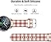 Sjiangqiao Pattern Printed Bands Compatible with Samsung Galaxy Watch 46mm/Watch 3 45mm/Gear S3 Frontier/Classic/Pebble Time/V Silicone 22mm Band Strap for Men Women. (Red and White Checkered)