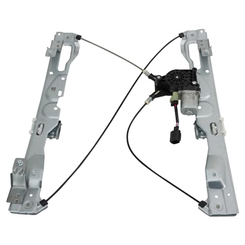 Image of TRQ Rear Passenger Side Power Window Motor and Regulator Assembly Compatible with 2009-2014 Ford F-150 Crew Cab