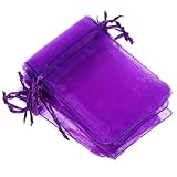 FOMIYES Leerer Lavendelsäckchen 100 Stück Atmungsaktiver Baumwoll und Netztüllbeutel 7x9cm mit Kordelzug für Duftsäckchen Trockenblumen und Schmuckaufbewahrung