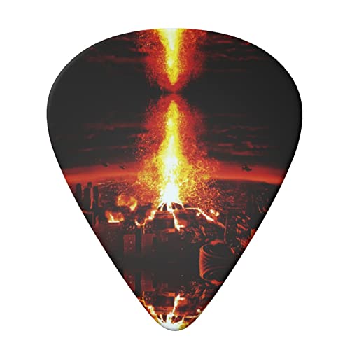 Volcano Lot de 6 médiators pour guitare acoustique, guitare électrique, basse, ukulélé – fins, moyens et épais - Les Beatles, Paul McCartney, John Lennon, RIngo Starr, George Harrison Volcano Lot de 6 médiators pour guitare acoustique, guitare électrique, basse, ukulélé - fins, moyens et épais – Image 4