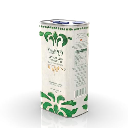 GARCÍA DE LA CRUZ - Extra Virgin Olive Oil, Olive Oil for Cooking, Olive Variety, Smooth Body, Origin Spain, Montes de Toledo, Canned - 5L option