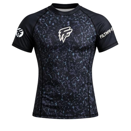 Maillot de compression Filthy Few Digi Camo bleu marine à manches courtes