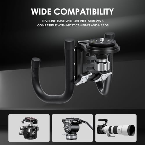 LEOFOTO Camera Window Stabilizer with 75mm Bowl Base Leveling Adapter with 3/8" Screw, 80mm Focusing Macro Rail, 10kg/22lbs Maximum Load Capacity, Vehicle-Mounted Mobile Shoot System (WN-03) - Thumbnail 4