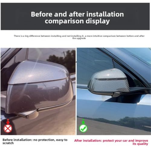 Coque Rétroviseur Tesla Y 2025 Juniper YL Fixation Précise à Coller - 5