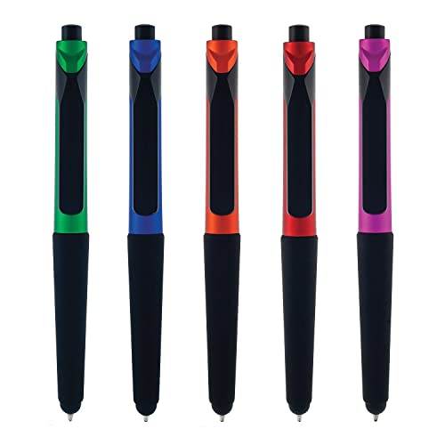 Stylos à bille S-106 lot de 12 fournitures bureau stylet tactile avant écriture click action