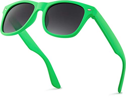 Retro Rewind Kids Sunglasses for Boys Girls Age 3-12 - Shatterproof Rubberized Frame UV400 Toddler Children Sun Glasses