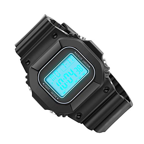 Digital Watch For Men Women Waterproof Outdoor Military Sports Timer Multifunctional Wristwatch Classic Design Easy To Set And Read Alarm Stopwatch Gift For Anniversary（1803 Bk） #TOP1