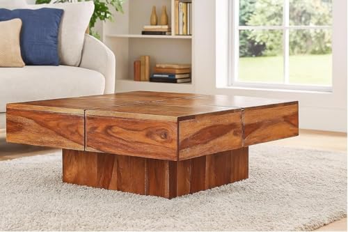 Coffee Tables: 10 Stylish Picks for Your Living Room 30 Solid Sheesham Wood Square, Box Frame Coffee Table, Center Coffee...