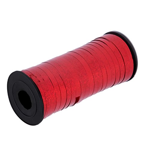 Senkary Curling Ribbon Balloon String Ribbon Metallic Crimped Ribbon, 5Mm Width, 100 Yards (Red) #TOP1