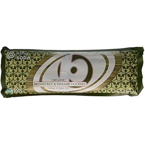 King Soba 6-Pack Gluten Free & Organic Brown Rice & Wakame Noodles 250g - 3 Servings Per Pack Cover
