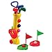 Produktbild Silverline Mini-Golf-Set für Kinder ab 3 Jahren - Trolley-Bag + Schläger + Bälle + Löcher mit Fähnchen (Gelbes Bag