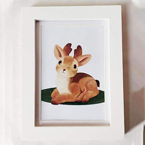 ZXBF Cornice per Foto in Legno Massello da Tavolo Montabile A Parete Regolabile Classico Ritratto Verticale Foto Bianco 8x12 20x30cm L61Fsaderw