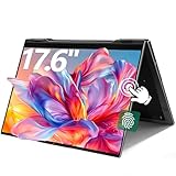 jumper 17.6' FHD Laptop, Convertible Laptop with Quad-Core(Up to 2.9GHz), 16GB RAM 640GB Storage, Backlit Keyboard, Fingerprint Reader, WiFi 6, BT5.2, 100% sRGB, USB-C (Charging, Data, Display)