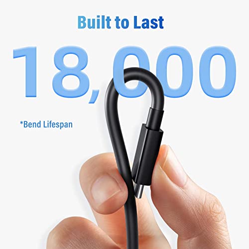 Image of ACASIS [Intel Certified Thunderbolt 4 Cable 6.6ft, 40Gbps Data Transfer, 100W PD Charging, 8K Video, Compatible with Thunderbolt 4 /3, USB-C, USB4 Devices, Black (6.6ft /2m)