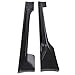 KUAFU Side Skirt Rocker Panels Guard Compatible with 2012-2021 Subaru BRZ Toyota 86 Scion FR-S Extension Replacement Spoiler Body Kit Black ABS