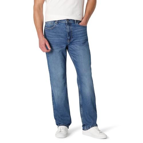 Amazon Essentials Herren Relaxed Fit-Jeans, Klassische Mittlere Waschung, 32W / 30L