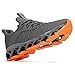 Men's Slip on Walking Running Shoes Blade Tennis Casual Fashion Sneakers Comfort Non Slip Work Sport Athletic Trainer Dark/Gray
