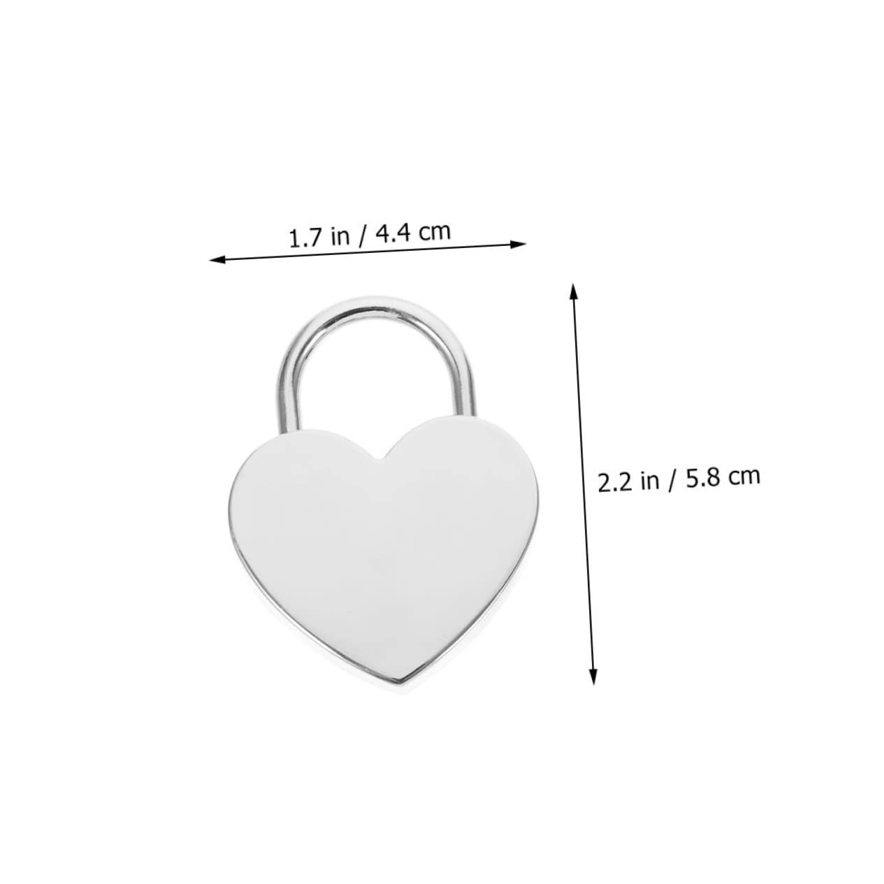 Housoutil 6 Set Per Lucchetti Da Viaggio A Forma Di Cuore Per Valigie E Bagagli Per Donne