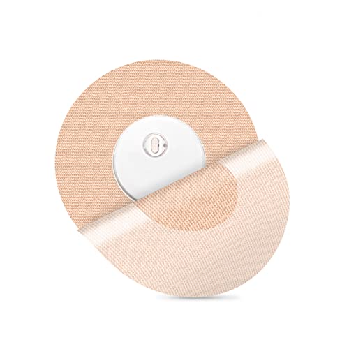 30 unité Patchs adhésifs pour Freestyle Libre 3 capteurs patchs étanche, respirant sans trou et fixation respectueuse de la peau beige