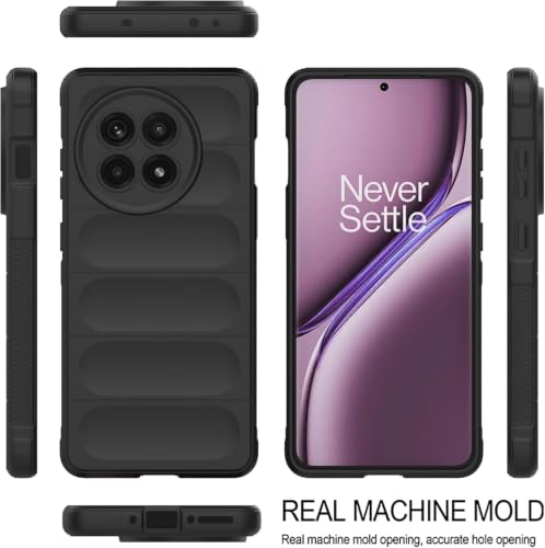 Image of ShieldTech AirGuard Series Back Cover Case for OnePlus 13 | Microfiber Lining | Airbag Cushion Drop Protection | Shockproof Silicone Back Cover Case | Anti Slip Grip - Black for OnePlus 13
