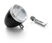 Retrospec Bicycles LED Vintage Bullet Headlight with Chrome Accent, Black