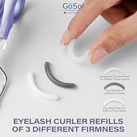 Eyelash Curler w/3 Refill Pads (Soft/Medium/Firm), Professional Lash Curler — image 3