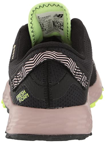 New Balance Women's Fresh Foam Arishi Trail V1 Running Shoe, Black/Au Lait/Bleached Lime Glo, 7 #TOP2