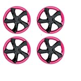 4PCS 19 Inch Wheel Hubcap Compatible with Tesla Model Y Juniper 2025 - Full Rim Car Accessories, Matte Black/Bright Black(Pink Black)