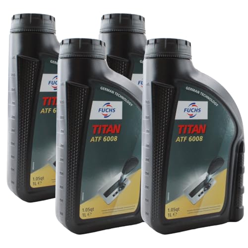 Fuchs 4 Liter TITAN ATF 6008 Transmission Fluid (Lifeguard 8) (Green) (4 x 1L)