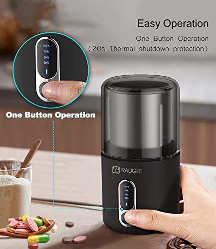 Electric Pill Crusher,Raugee Cordless Electric Pill Grinder Extremely Fine Powder For Small And Large Medication And Vitamin Tablets Grind Pulverizer Multiple Pills Cutter With Removable Metal Cup #TOP1