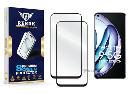 Image of Gorilla Tempered Glass Screen Protector Compatible with Realme 9 5G SE [Pack of 2] | Edge-to-Edge, Bubble-Free, Case Friendly, Easy Installation Kit