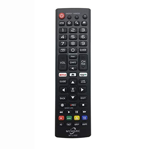 MYHGRC Mando a distancia de repuesto para TV MT-L1022 universal LG para varios LG Smart TV AKB74915324 AKB75095308 AKB73715601 – No requiere instalación