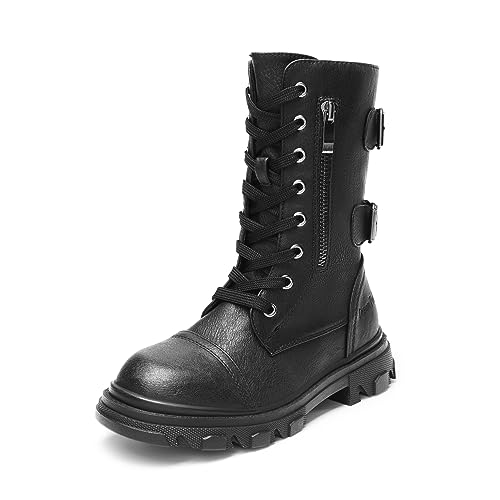 Bottes de combat pour filles DREAM PAIRS avec zip latéral pratique