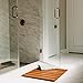 Villa Acacia Wooden Bath Mats -23 x 23 Inch Acacia Wood Indoor or Outdoor Shower Mats - Slated Platform Wood Shower Mat for Floor﻿