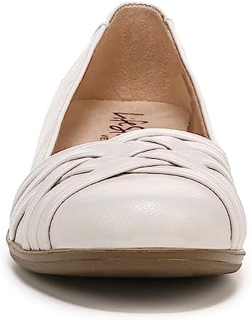 LifeStride Womens Incredible Ballet Flat, Bone, 8.5 Wide US | Image 2