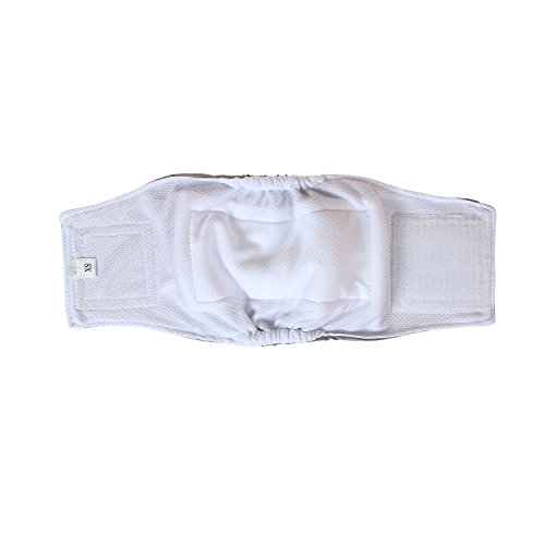 Teamoy 4Pcs Reusable Wrap Diapers For Male Dogs, Washable Puppy Belly Band (Xs, Black+ Gray+ Green+ Purple) #TOP7