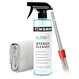 Ultra Car Interior, Seat & Upholstery Cleaner - Car Detailing Kit Removes Stains, Dirt, Oil & Grease, Safe for Leather, Vinyl, Plastic & More - Compatible with Cars, Trucks, SUVs, RVs (17Oz)