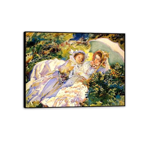 Tableau d'art mural en toile John Singer Sargent chef-d'œuvre encadré