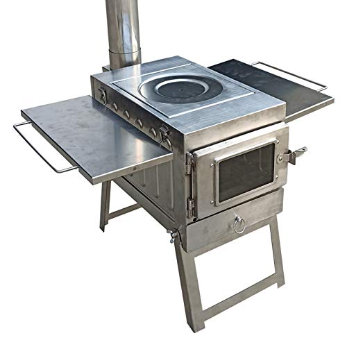 Wood Stove for Cooking and Heating Burning Portable,Indoor&Outdoor Tent