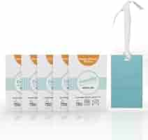 Cards Profumate Essentia In Silicone - Fragranza Talco, Confezione Da 5, Per Armadi E Auto - Foto 2