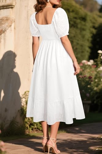 Pinup Fashion Plus Size Summer Dresses Women - Eyelet Bridal Shower Grauation Easter Spring Casual Wedding Guest Long Dress2