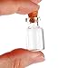 MaxMau 100 pcs 2ml Mini Tiny Clear Glass Jars with Cork Stoppers Small Glass Bottles Tiny Vials for Arts Crafts DIY Projects Wedding Party Favors