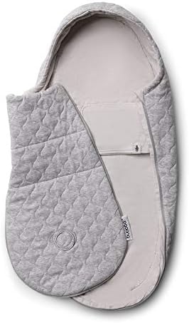 Bugaboo Newborn Inlay - Footmuff Suitable from Birth up to 6 Months - Light Grey Melange - 3