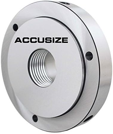 Accusize - 5" Semi Finished Threaded Back Plate for Plain Back Lathe Chuck, 2600-5453