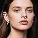 Vankula 16G/8mm Septum Ring Hoop Hypoallergenic Segment Nose Rings Fashion Body Piercing Cartilage Earrings for DaithTragus Rook Men Women (1001Silver, 1.2mm(16G)*8mm)
