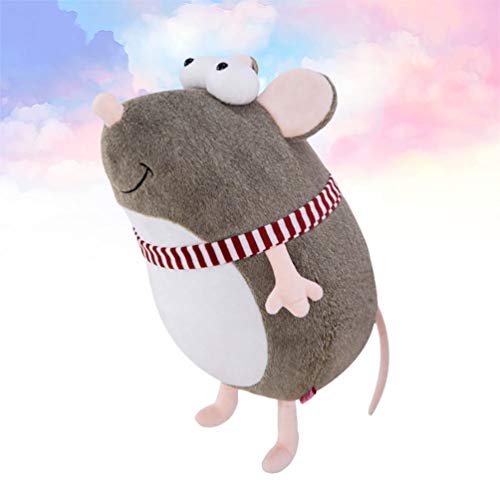 NUOBESTY Almofada de pelúcia para boneca de rato macio, almofada de pelúcia de animais de pelúcia pa