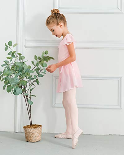 STELLE Short Sleeve Ballet Leotard Combo with Dance Skirt and Dance Tight